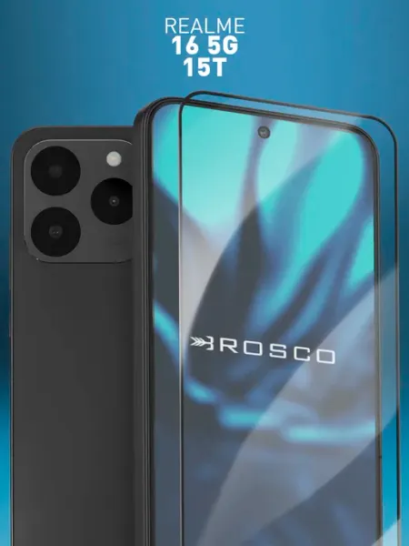 Защитное стекло на realme 15T 16 5G Rosco