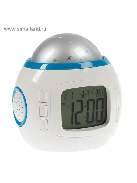 Стильный проектор-будильник с подсветкой Luazon Home