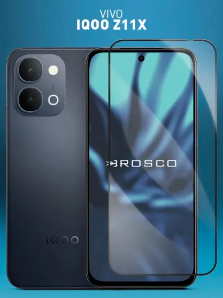 Защитное стекло на Vivo iQOO Z11x, прозрачное Rosco