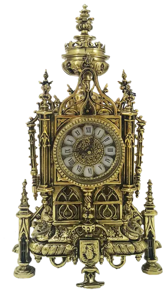 Часы каминные Bronza Portugal "Нотр-дам", бронзовые, металлические