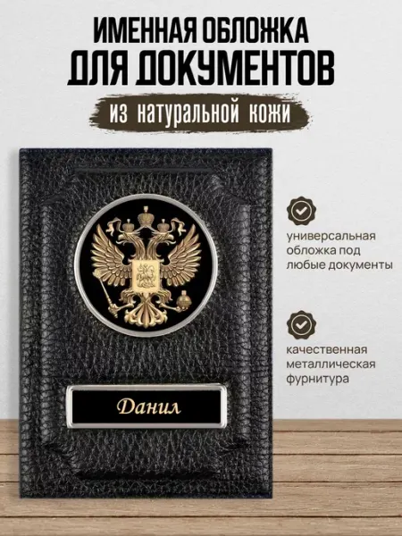 Обложка для автодокументов Данил AUTO OBLOZHKA