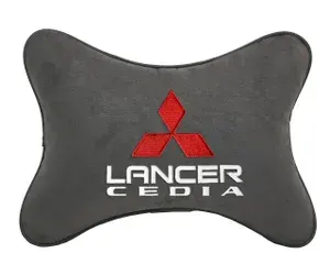 Подушка на подголовник темно-серая алькантара MITSUBISHI Lancer Cedia