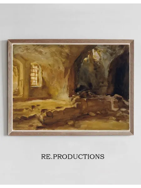 Re.productions Постер Ruined Cellar—Arras - John Singer Sargent