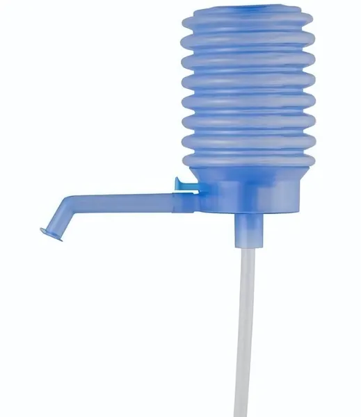 Помпа для воды механическая GOODSEE на бутыль 11-19 л, пластик, без электричества, голубая
