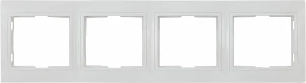Рамка Legrand Valena, четырехпостовая, белая, глянцевая, IP20, 1 шт