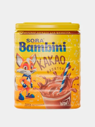 Какао-напиток порошок La Sora Bambini, 350 г - Какао, горячий шоколад