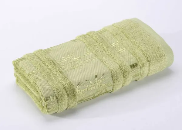 Полотенце Valtery Bamboo CL-7, банное, хлопок/бамбук, оливковое, 50 см х 90 см