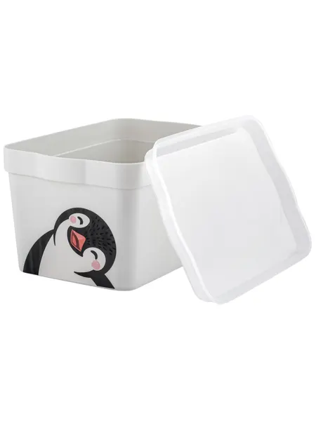 Ящик для хранения Keeplex Happy Penguin, 21.1х14.1х11см, 2.3 л