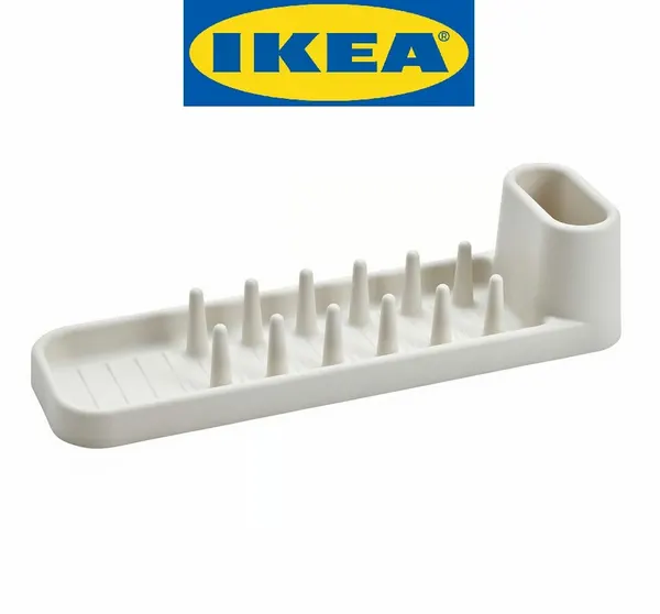 Подставка для крышек, посуды и столовых приборов IKEA STAMLING икеа стамлинг, полипропилен, 7 ячеек, 48 см