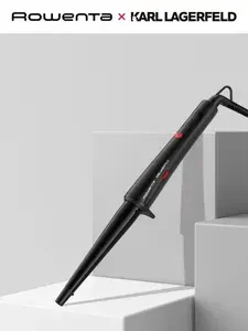 Конусная плойка для завивки волос Rowenta Karl Lagerfeld CF324LF0 с кашемир-кератиновым покрытием и регулировкой температуры