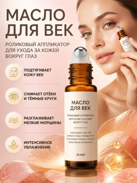 Масло для массажа глаз с касторовое масло и витамин Е