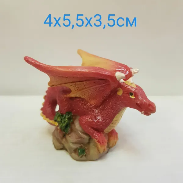 Фигурка декоративная "Дракон" 4х5,5х3,5см, полистоун 1181А