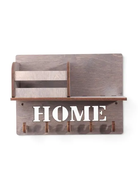 Ключница настенная "HOME" 5 крючков, 24х18х7,5