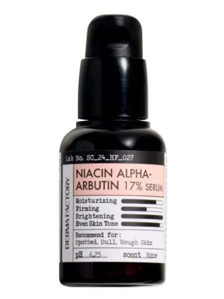 Сыворотка Derma Factory Niacin Alpha-Arbutin 17% Serum, выравнивающая тон, 30 мл
