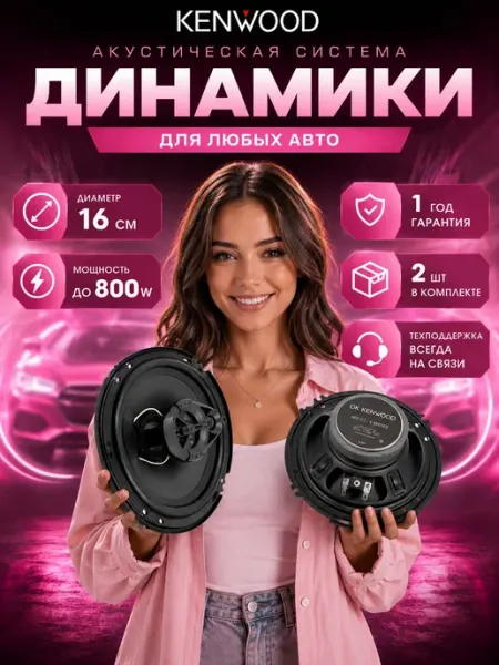 Динамики автомобильные 16 см, колонки автомобильные, акустич
