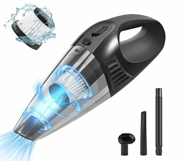 Пылесос автомобильный Car Vacuum, чёрный, с управлением на рукоятке, 0,4 кг