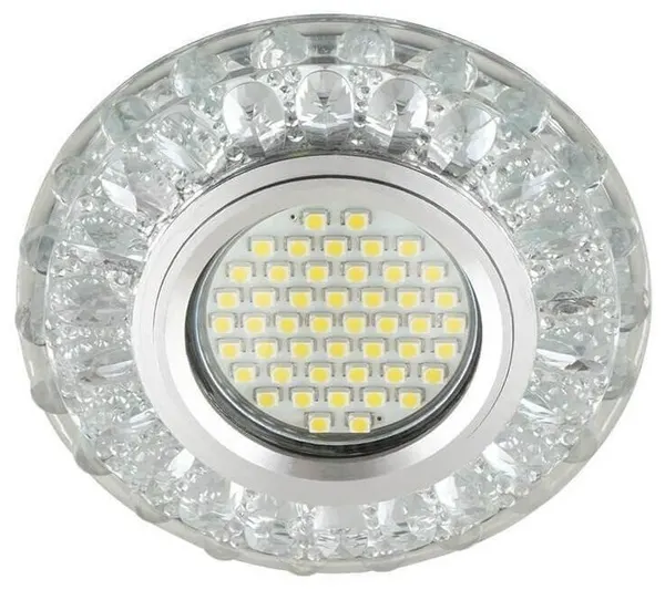 Светильник встраиваемый FAMETTO DLS-L151 MR16 GU5.3 зеркальный glassy/clear