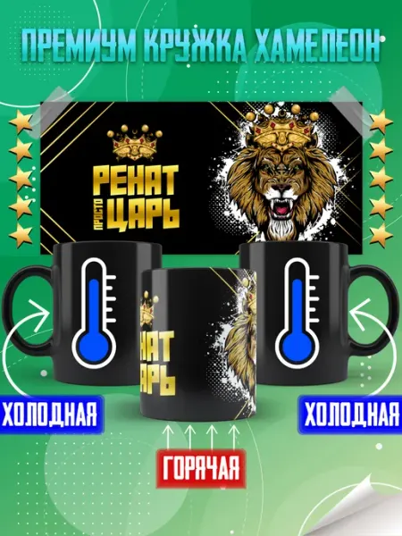 Кружка с именем Ренат Фотосувениры
