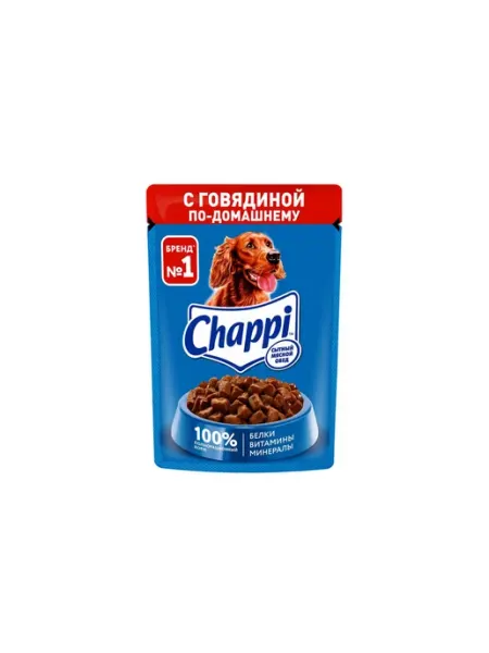 CHAPPI Влажный корм для собак, говядина