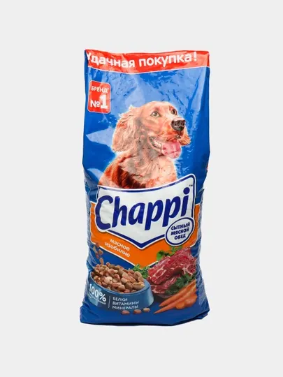 Корм для собак Chappi Сытный мясной обед Мясное изобилие, 15 кг