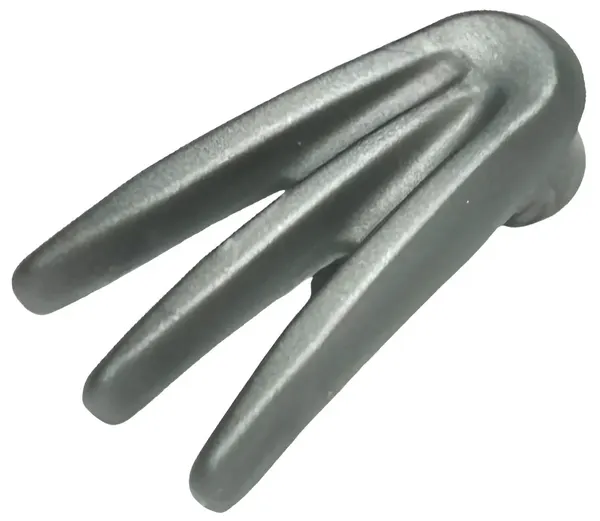 Деталь LEGO Коготь с Лезвием от Оружия Lego 10187 Weapon Bladed Claw, Spread U Flat Silver