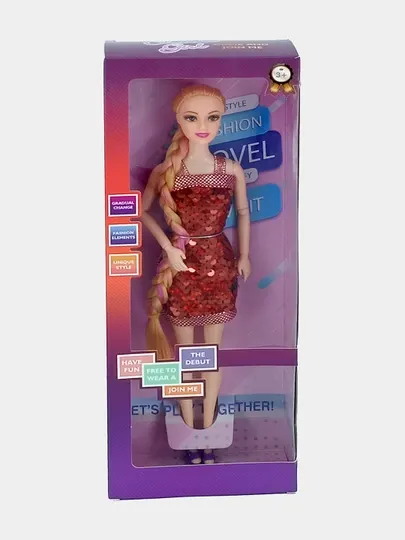 Кукла Charm Girl "My Style" в пайеточном платье с аксессуарами (NO.E025)