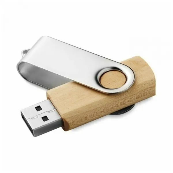 USB Флешка твист дерево/металл 64GB
