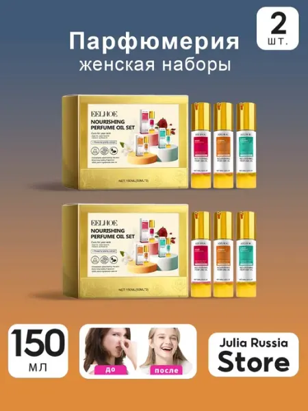 Парфюмерия женская наборы с цветочно-фруктовыми ароматами