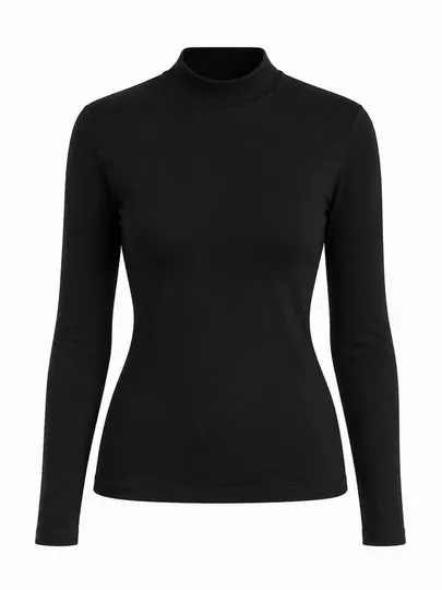 Женская базовая кофта белая, водолазка с длинным рукавом, однотонная кофта Casual Basic - Джемперы, свитеры и кардиганы для девочек