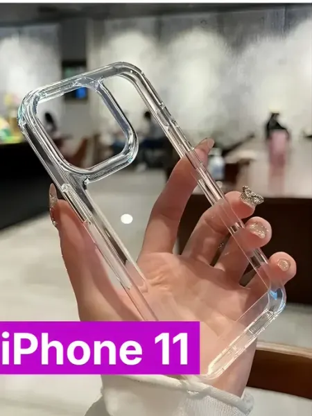 Чехол на iphone 11 прозрачный силиконовый объемный iPhone чехлы