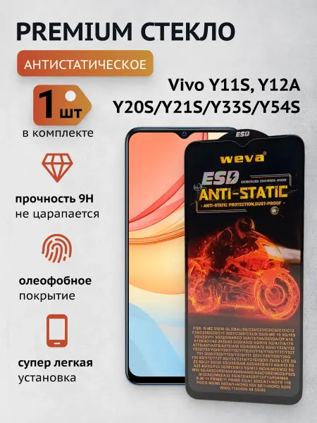 Защитное стекло на Vivo Y11SY, 12A, Y20S_Y21S_Y33S_Y54S CaymanShop