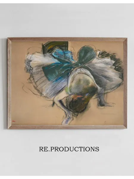 Re.productions Постер Danseuse Rajustant Son Chausson - Edgar Degas