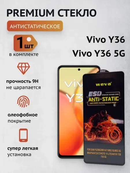 Защитное стекло для Vivo Y36, Vivo Y36 5G CaymanShop