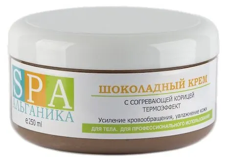 Альганика крем для тела Шоколадный с согревающей корицей 250 мл