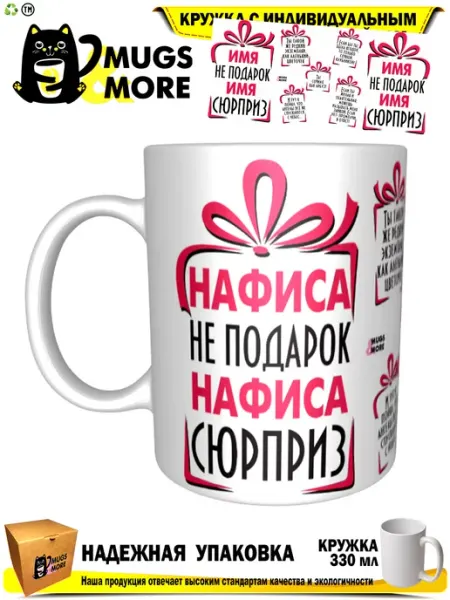 Кружка Нафиса не подарок - сюрприз Mugs & More