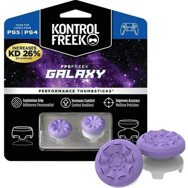 Накладки на стики KontrolFreek Grips FPS Freek Galaxy для геймпада DualShock PS4 (сиреневые) Сиреневый