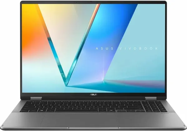 Ноутбук ASUS Vivobook 16 Flip TP3607AA-SI086W 16" (1920x1200) OLED, Ultra 7 355, 32Гб LPDDR5X, 1Тб SSD, Intel Graphics, Windows 11, серый (90NB17B1-M005K0)