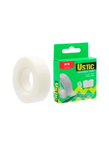 M&G USTIC Invisible Tape — прозрачная клейкая лента 12 мм × 30 м - Скотч