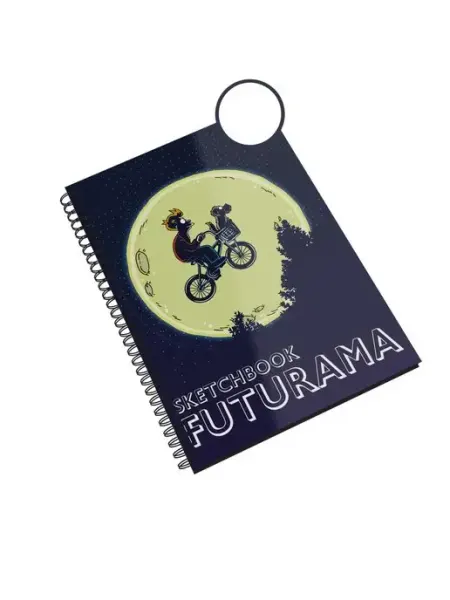 Блокнот без линовки А5 48л Футурама Futurama Бендер Фрай Каждому своё Cartoons