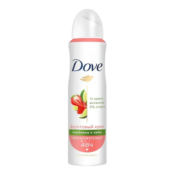 Дезодорант-аэрозоль Dove Клубника и лайм 48 часов, 150 мл