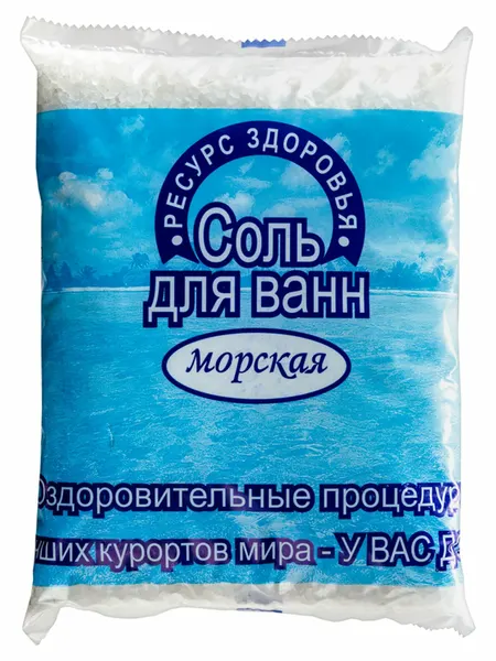 Ресурс здоровья соль для ванн морская 1000,0 — Соль для ванн Морская , пакет 1000г