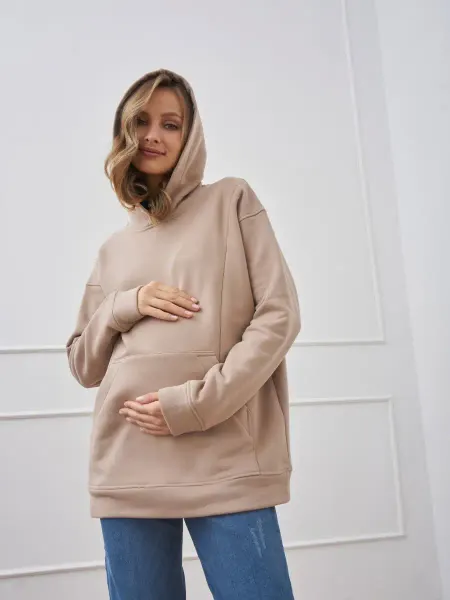 Chic mama Худи толстовка для кормления и беременным мамам без начеса