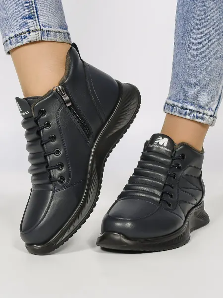 Chici Shoes Ботинки демисезонные на платформе кожаные
