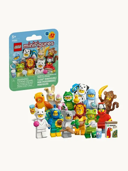 Конструктор LEGO Минифигурки 71051 Minifigure серия Животные 28, разноцветный, 7 дет, 1 шт. в ассорт.