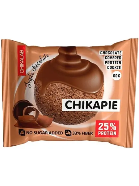 Протеиновое печенье CHIKALAB глазированное с начинкой Тройн