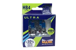 Лампа галогеновая МАЯК HB4 (9006) 12-65 P22d Super White +30% (89006SW+30new)