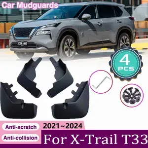 Брызговики, арт. Nissan X-Trail T33 2021 2022 2023 2024 Брызговики передние и задние крылья автомобильные аксессуары, 4 шт.