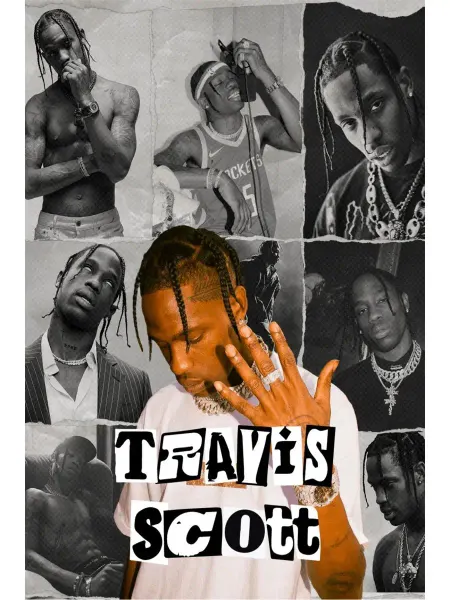 Red Hot Chili Music Постер "Travis Scott. Коллаж"