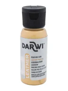 Акриловая краска для натуральной и искусственной кожи Darwi Для кожи (Leather), 50 мл, 050 золотой, DA0420050