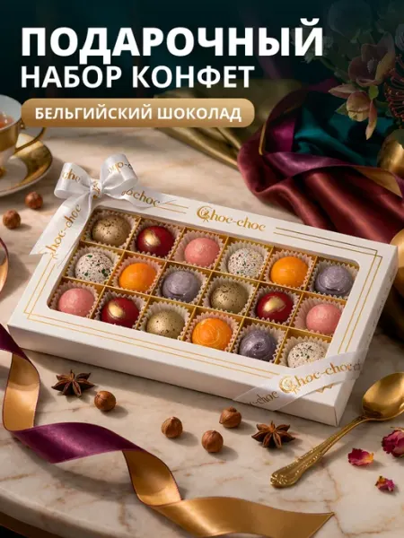 Choc-choc Подарочный набор шоколадных конфет ручной работы